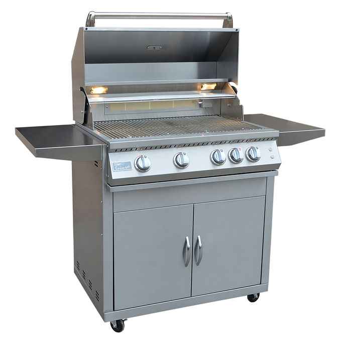 KoKoMo BBQ Grill 32 Inch - Professional 4-Burner Cart Made of Premium 304 Stainless Steel - The Vitality Estate