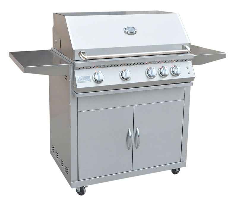 KoKoMo BBQ Grill 32 Inch - Professional 4-Burner Cart Made of Premium 304 Stainless Steel - The Vitality Estate