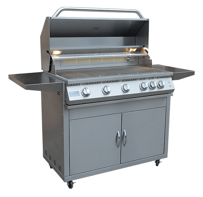KoKoMo BBQ Grill 40” Professional 5-Burner Freestanding Cart Model - The Vitality Estate