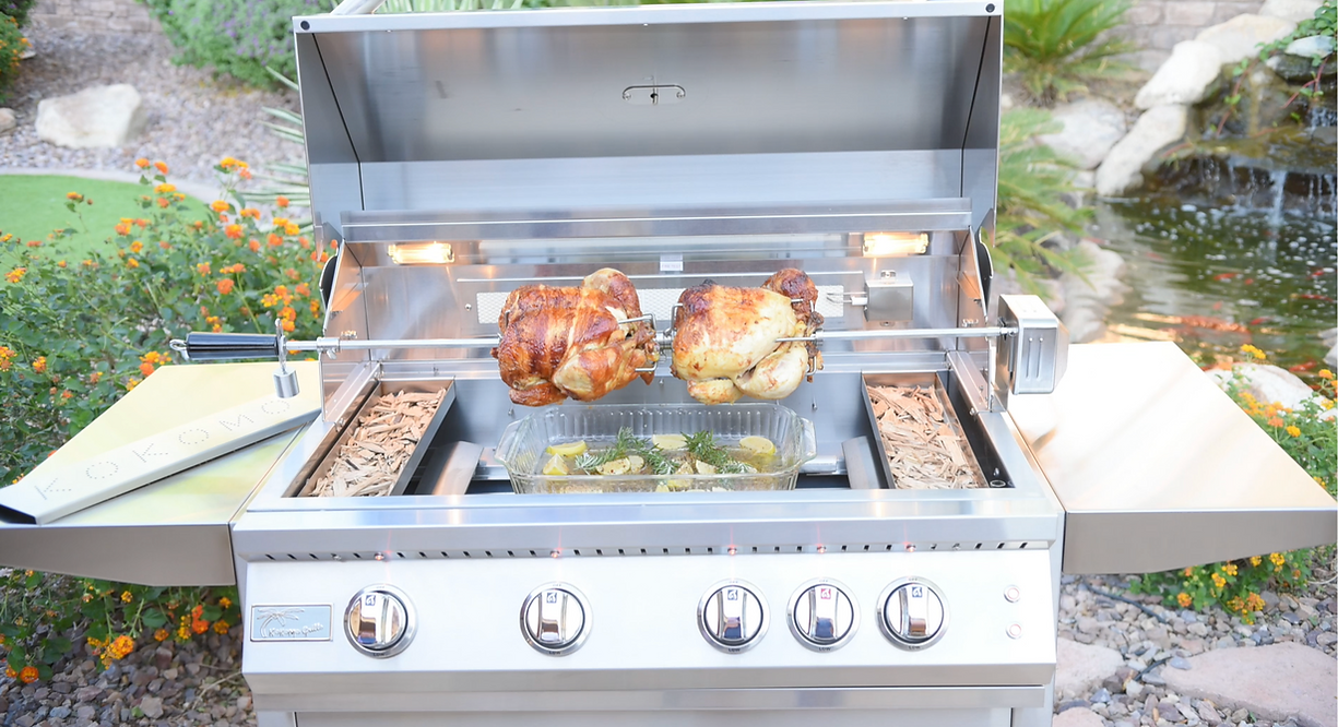 KoKoMo BBQ Grill 40” Professional 5-Burner Freestanding Cart Model - The Vitality Estate