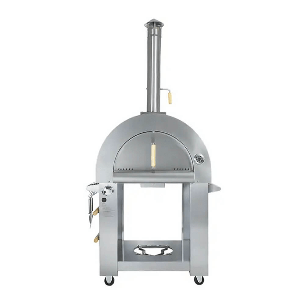 KoKoMo Grills Premium 32-Inch Stainless Steel Dual Fuel Gas Or Wood Fired Pizza Oven [KO-PIZZAOVEN] (SAK14753) - The Vitality Estate
