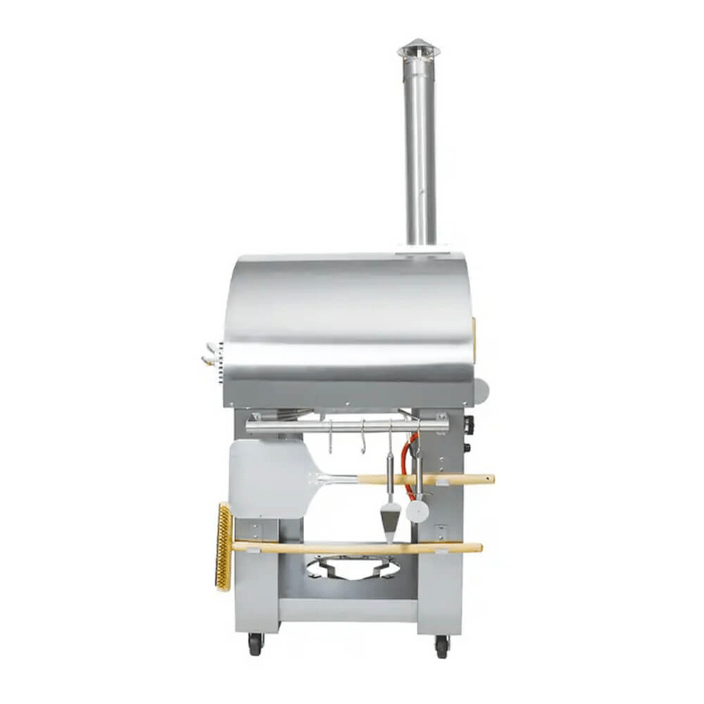KoKoMo Grills Premium 32-Inch Stainless Steel Dual Fuel Gas Or Wood Fired Pizza Oven [KO-PIZZAOVEN] (SAK14753) - The Vitality Estate