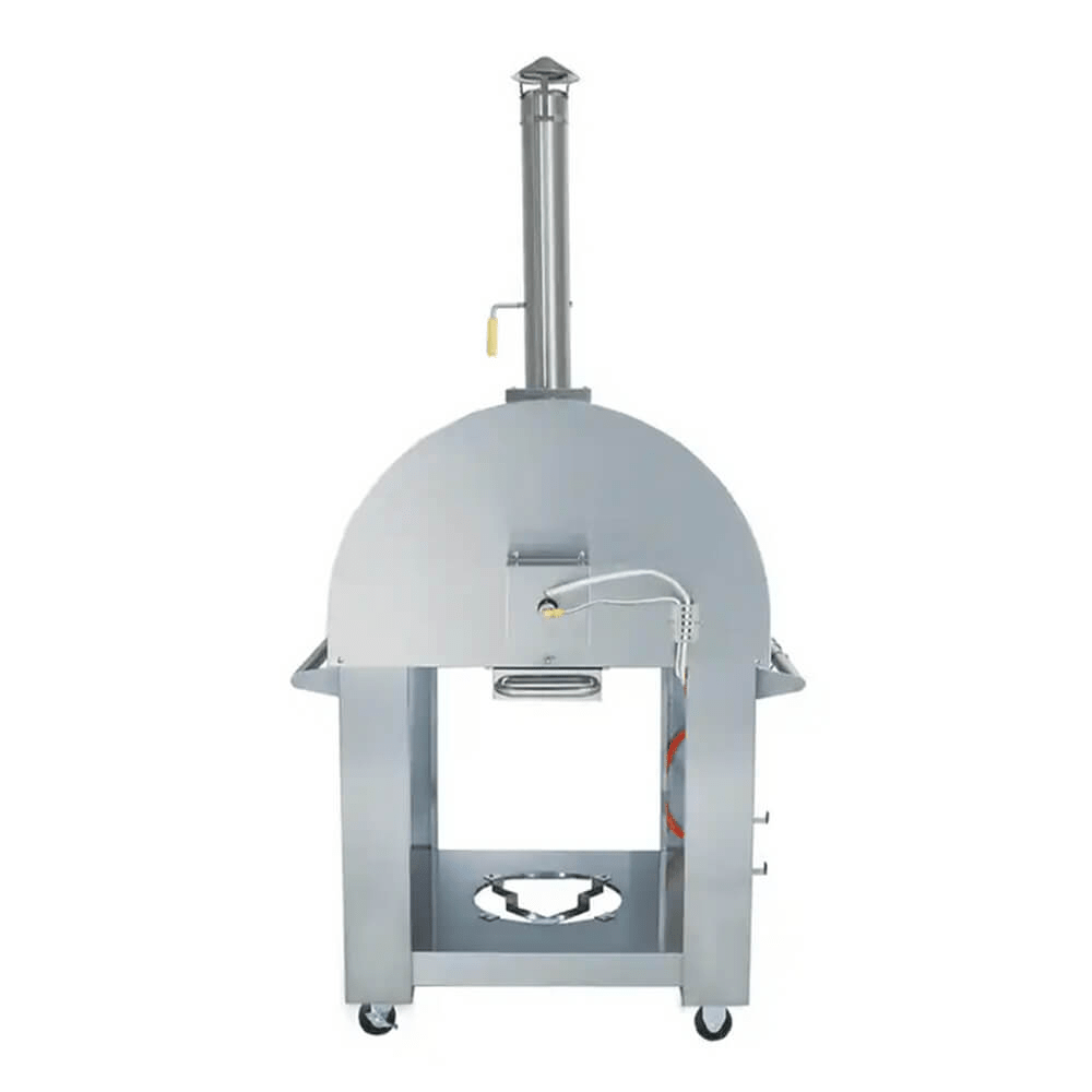 KoKoMo Grills Premium 32-Inch Stainless Steel Dual Fuel Gas Or Wood Fired Pizza Oven [KO-PIZZAOVEN] (SAK14753) - The Vitality Estate