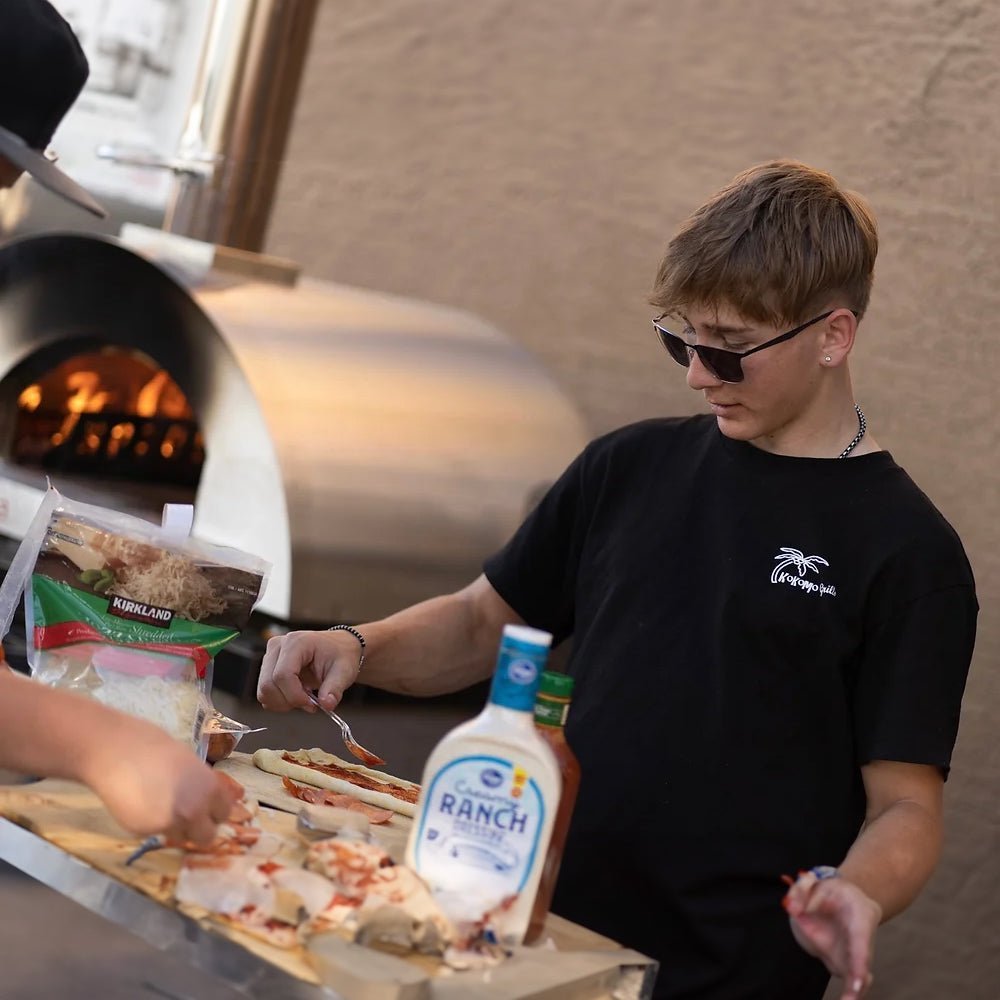 KoKoMo Grills Premium 32-Inch Stainless Steel Wood Fired Pizza Oven [KO-PIZZAOVEN] (SAK92618) - The Vitality Estate