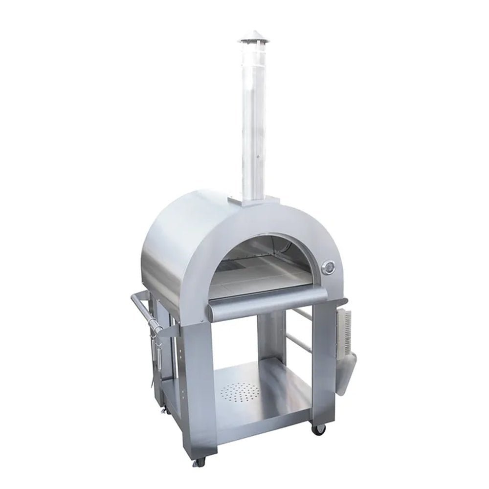 KoKoMo Grills Premium 32-Inch Stainless Steel Wood Fired Pizza Oven [KO-PIZZAOVEN] (SAK92618) - The Vitality Estate