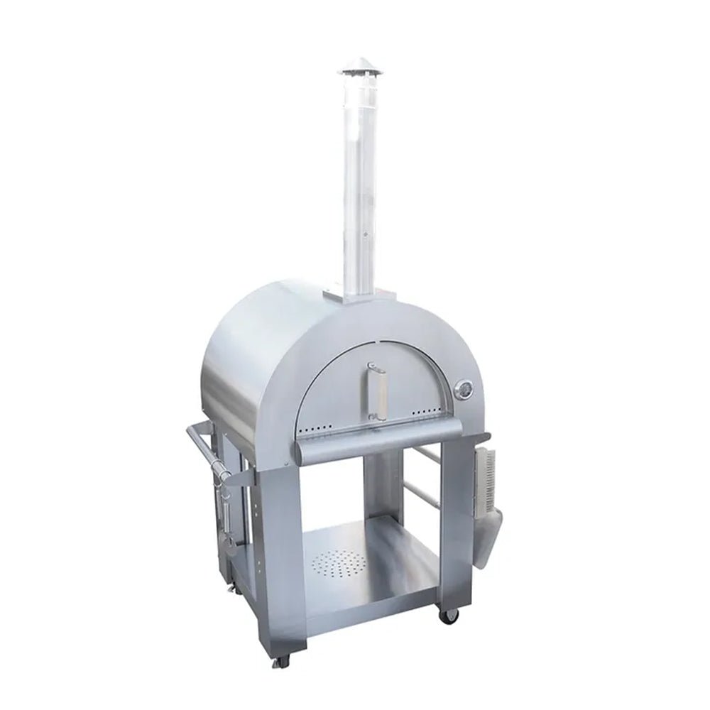 KoKoMo Grills Premium 32-Inch Stainless Steel Wood Fired Pizza Oven [KO-PIZZAOVEN] (SAK92618) - The Vitality Estate