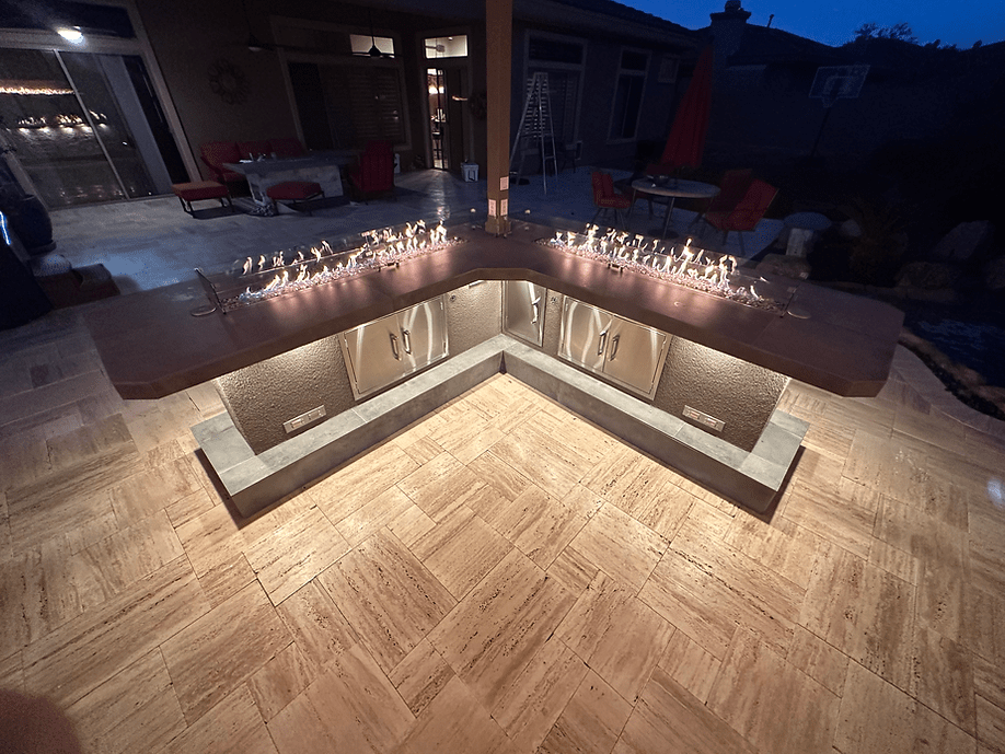 KoKoMo Luxury Outdoor Kitchen BBQ Island - Custom Built Premium Cooking Station for Your Backyard - The Vitality Estate