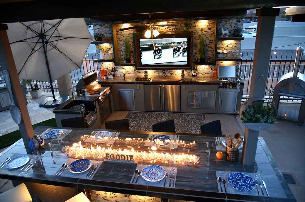 KoKoMo Montego Outdoor Kitchen BBQ Island – Stylish Built-In Grill Island for Patios - The Vitality Estate