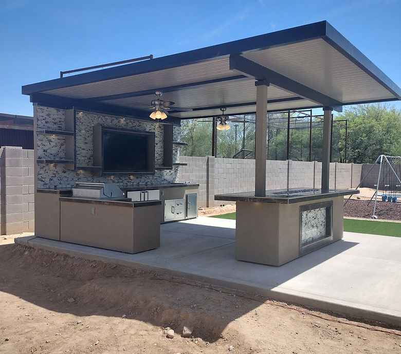 KoKoMo Montego Outdoor Kitchen BBQ Island – Stylish Built-In Grill Island for Patios - The Vitality Estate