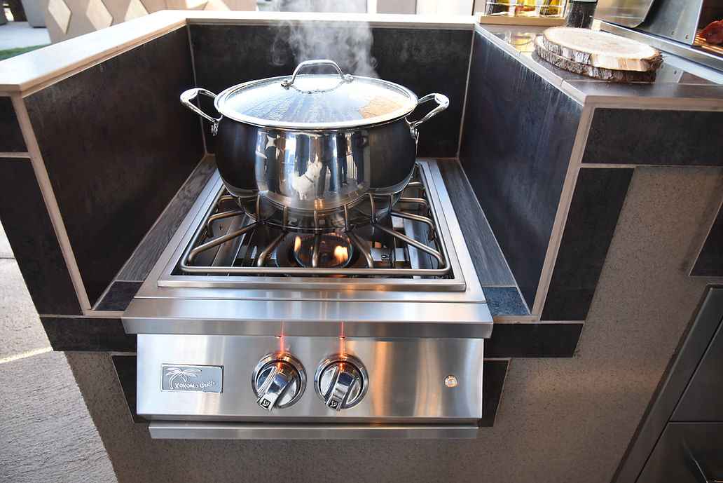 KoKoMo Montego Outdoor Kitchen BBQ Island – Stylish Built-In Grill Island for Patios - The Vitality Estate