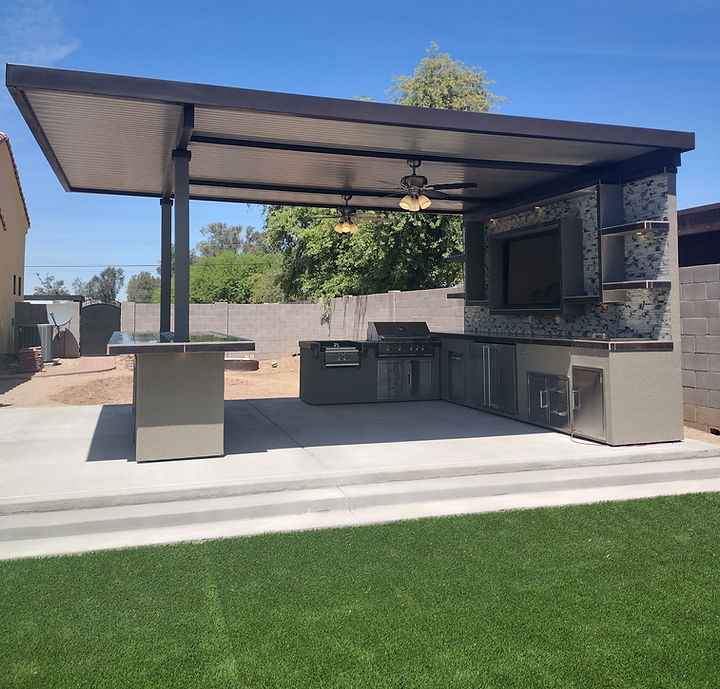 KoKoMo Montego Outdoor Kitchen BBQ Island – Stylish Built-In Grill Island for Patios - The Vitality Estate