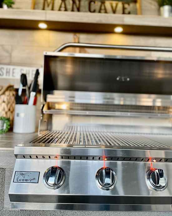 KoKoMo Outdoor Kitchen Pavilion – 20'x20' Luxury BBQ Island with 70" TV, Bar, Grill, Kegerator & More - The Vitality Estate