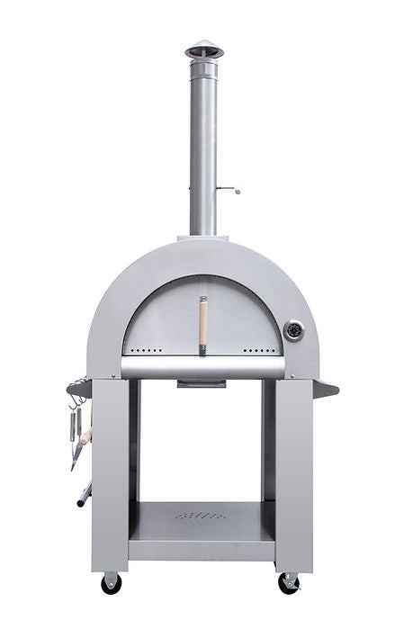 Kokomo Wood Fired Pizza Oven – 32” Stainless Steel, Freestanding or Built-In Options - The Vitality Estate