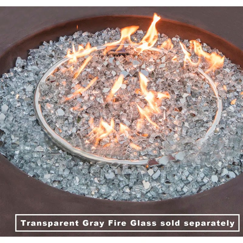 Langport Concrete Propane Fire Pit Table - The Vitality Estate
