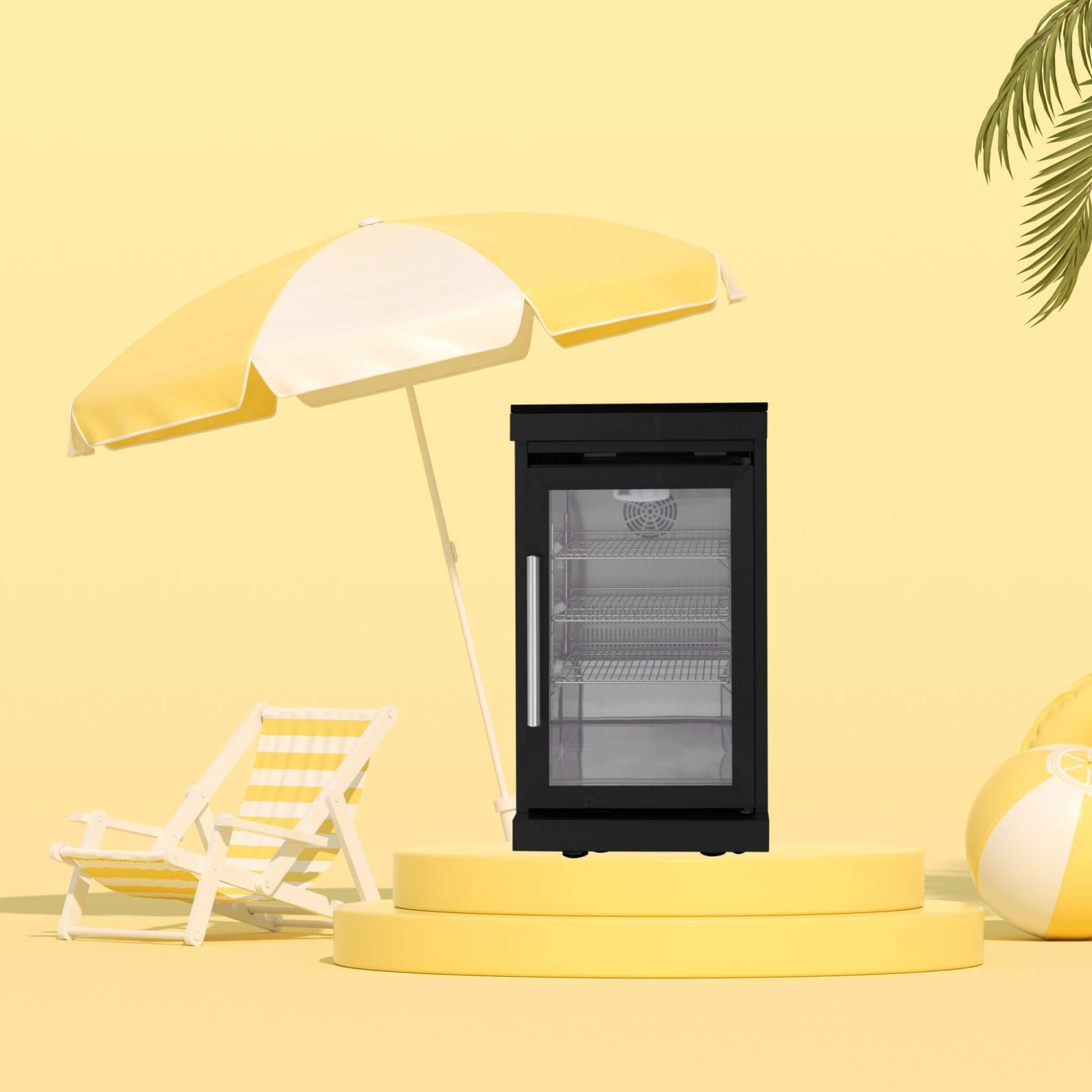 Large 68L Stainless Steel Single-Door Fridge For Outdoor Kitchen Islands (SAK15296) - The Vitality Estate