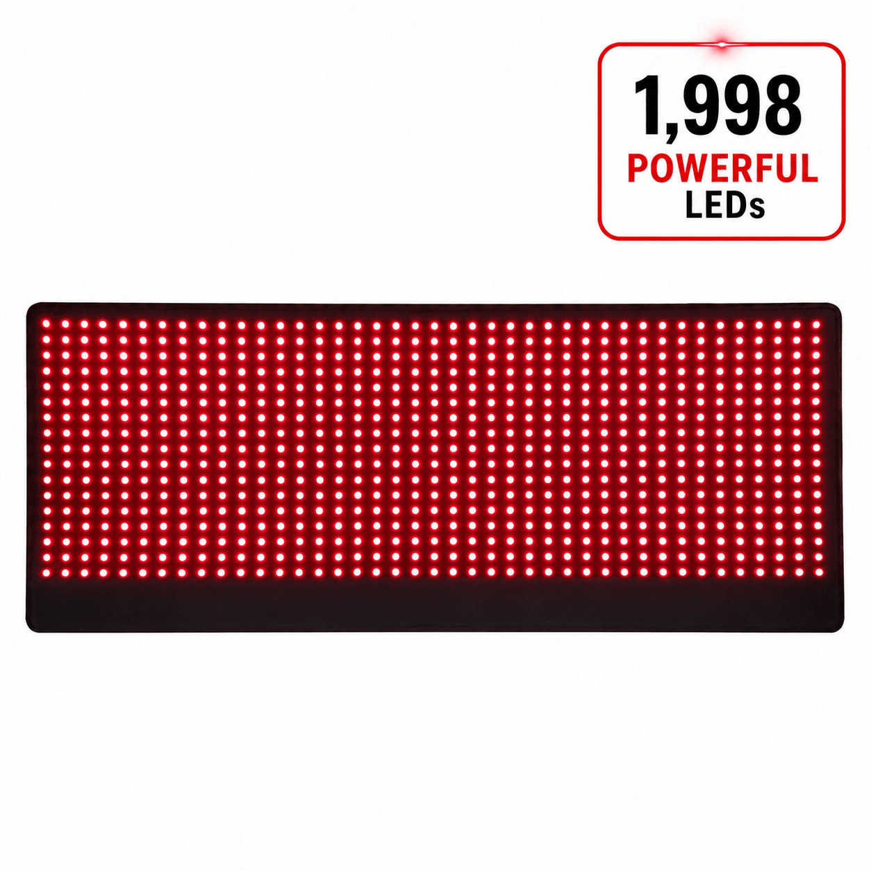 Large Red Light Therapy Pad – 27" x 11" with 1,998 LEDs for Pain Relief & Recovery - The Vitality Estate