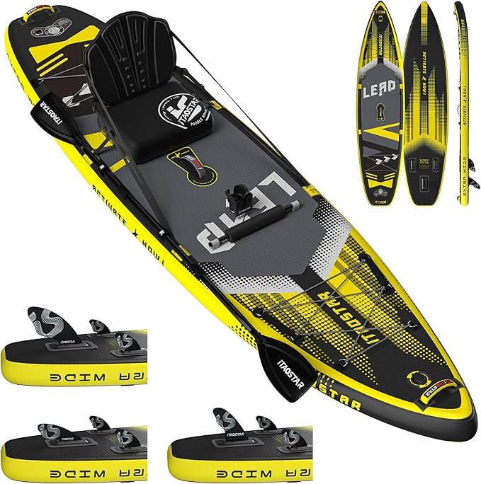 Lead 11‘ x 33" / 12’×35" Inflatable Stand Up Paddle Board - Premium SUP Board Kit - Ultra Stable Paddleboard for Adults & Youth - All Skill Levels - for Lakes, Oceans - The Vitality Estate