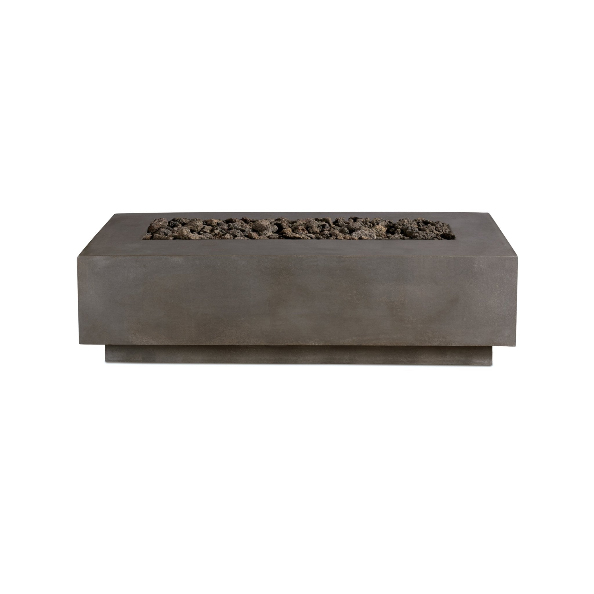 Lineal | Rectangular Concrete Fire Table - The Vitality Estate
