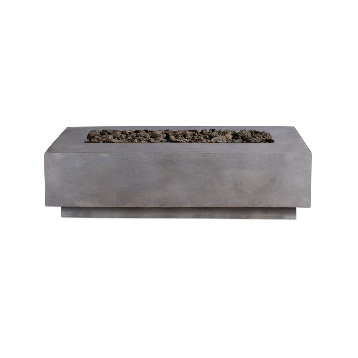 Lineal | Rectangular Concrete Fire Table - The Vitality Estate