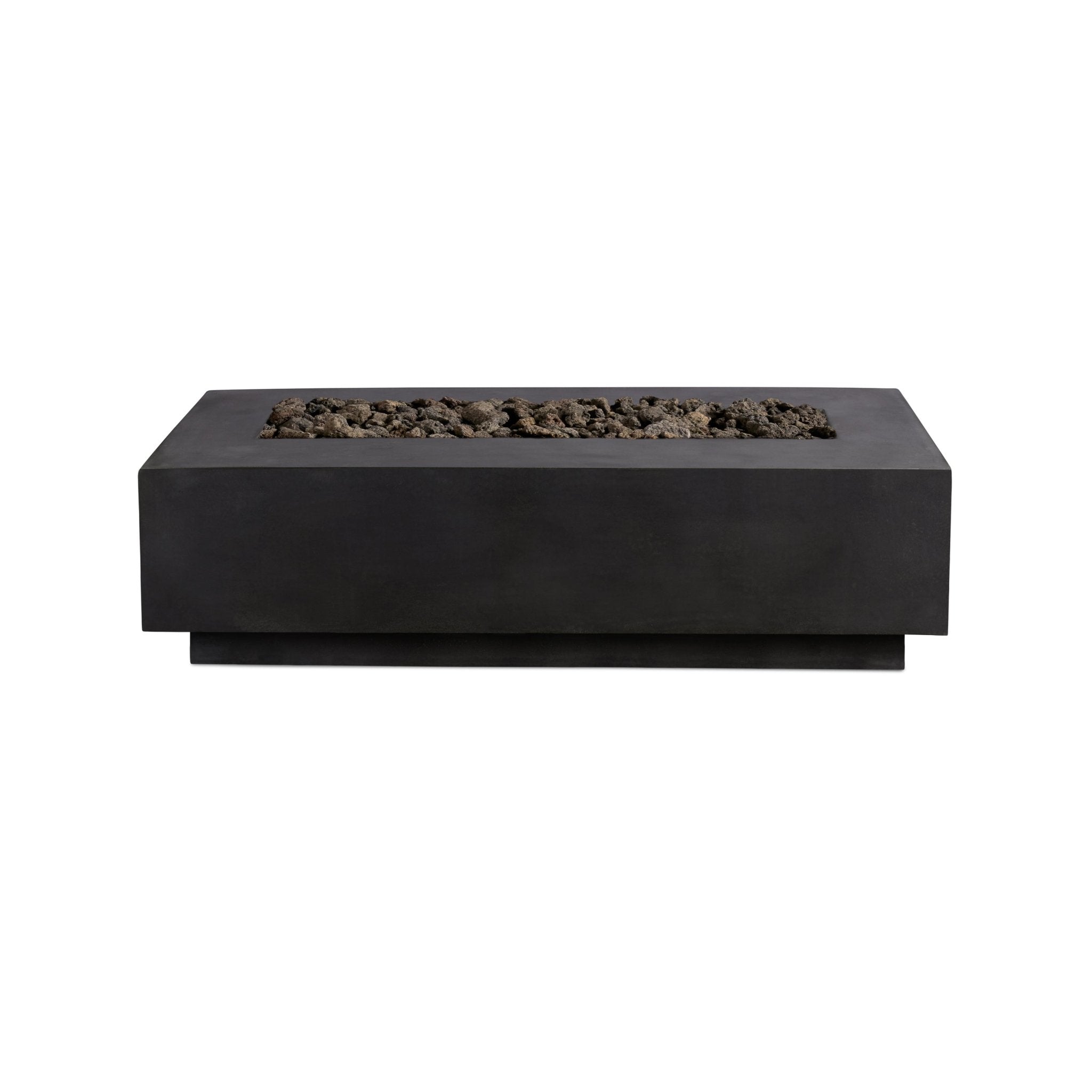 Lineal | Rectangular Concrete Fire Table - The Vitality Estate