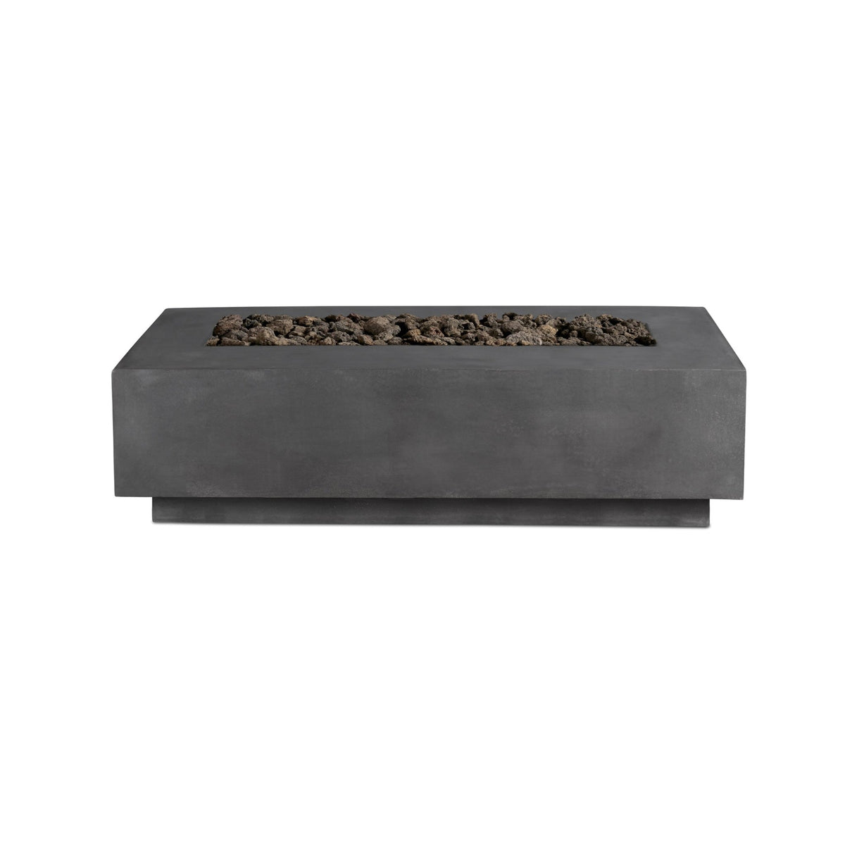 Lineal | Rectangular Concrete Fire Table - The Vitality Estate