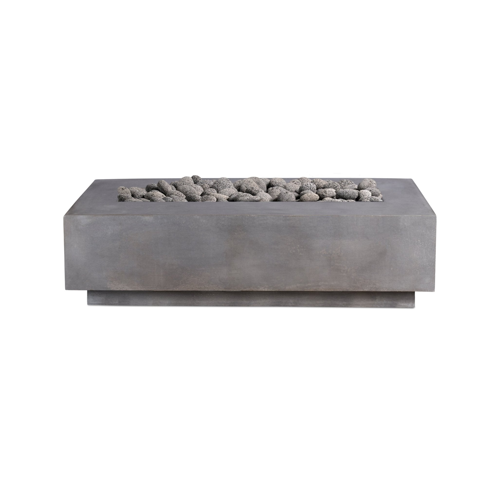 Lineal | Rectangular Concrete Fire Table - The Vitality Estate