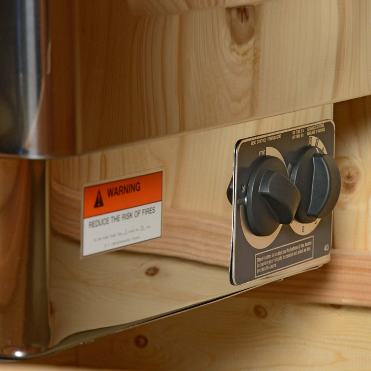 Logan 1-Person Indoor Sauna in Rustic Cedar - The Vitality Estate