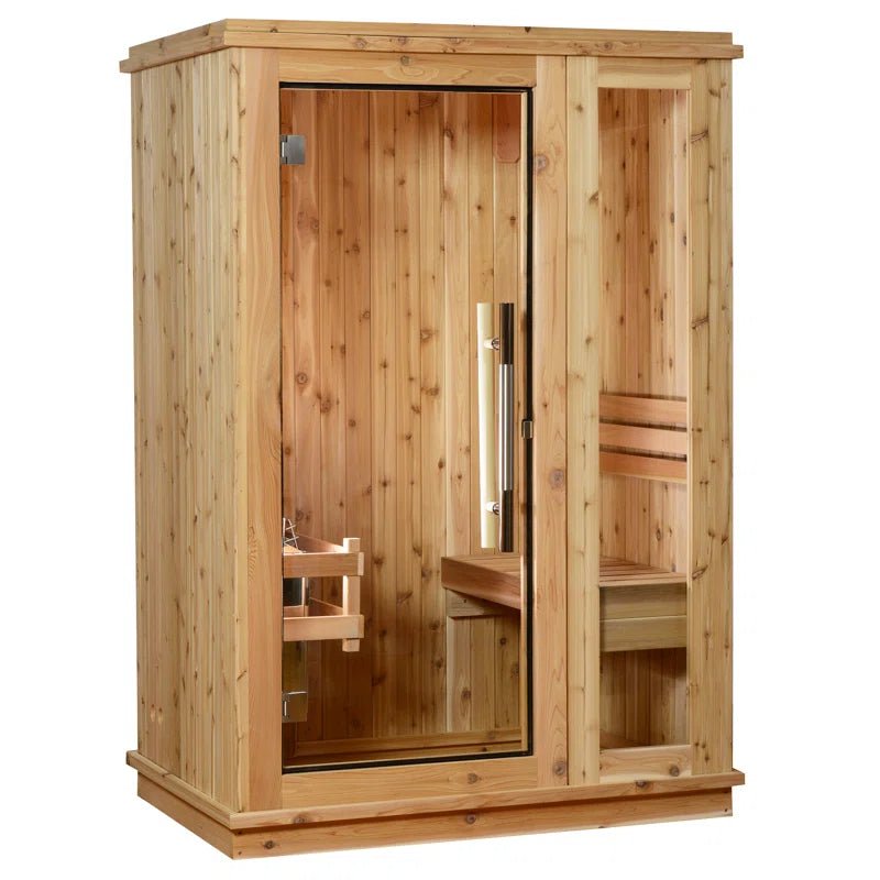 Logan 1 - Person Traditional Steam Sauna in Cedar - The Vitality Estate