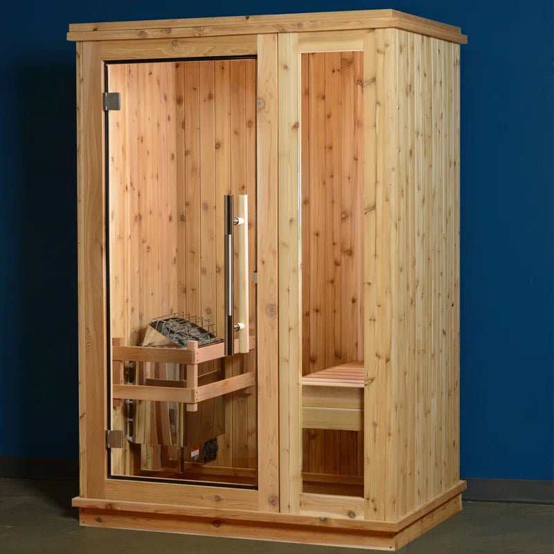 Logan 1 - Person Traditional Steam Sauna in Cedar - The Vitality Estate