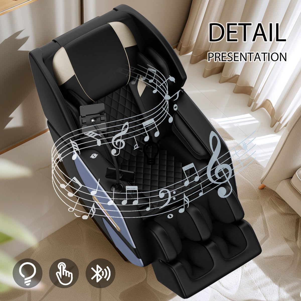 Massage Chair Recliner with Zero Gravity and Full Body Air Pressure - The Vitality Estate