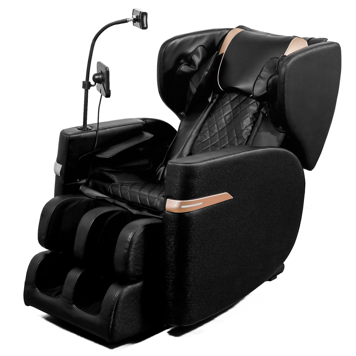 Massage Chair Recliner With Zero Gravity And Full Body Air Pressure - Black - The Vitality Estate