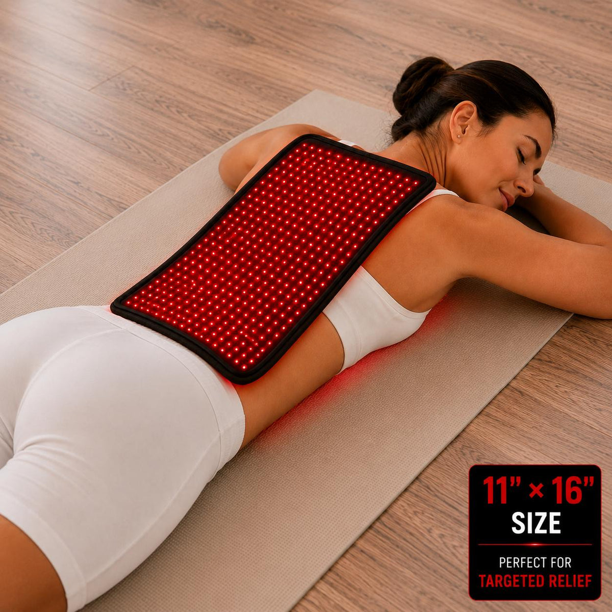 Medium Red Light Pad for Pain Relief & Recovery | 16" x 11" | 1188 LEDs + 12V Car Adapter - The Vitality Estate