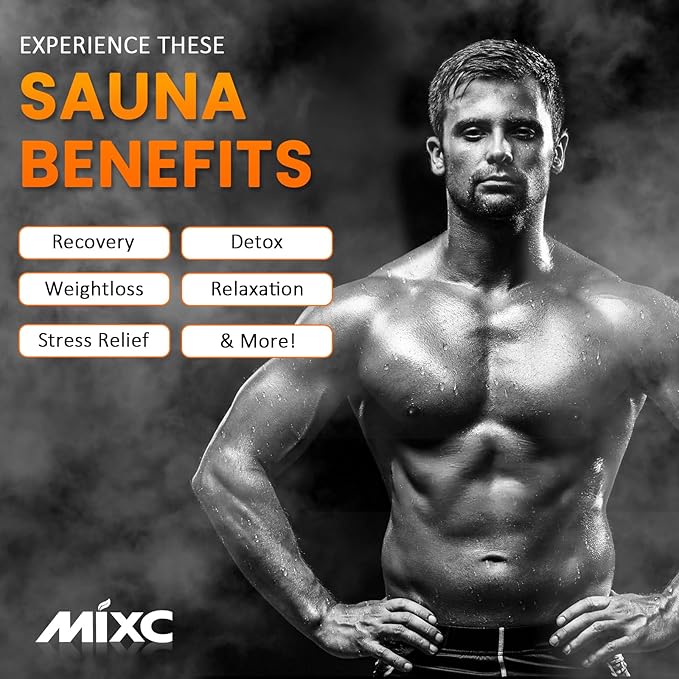 MIXC Full Body Portable Personal Saunas Box for Home, 2 Person Steam Sauna at Home Spa with 2.6L & 1500W, Two-Person with 2 Foldable Chairs, Remote Control, Home Sauna for Gym, Black - The Vitality Estate