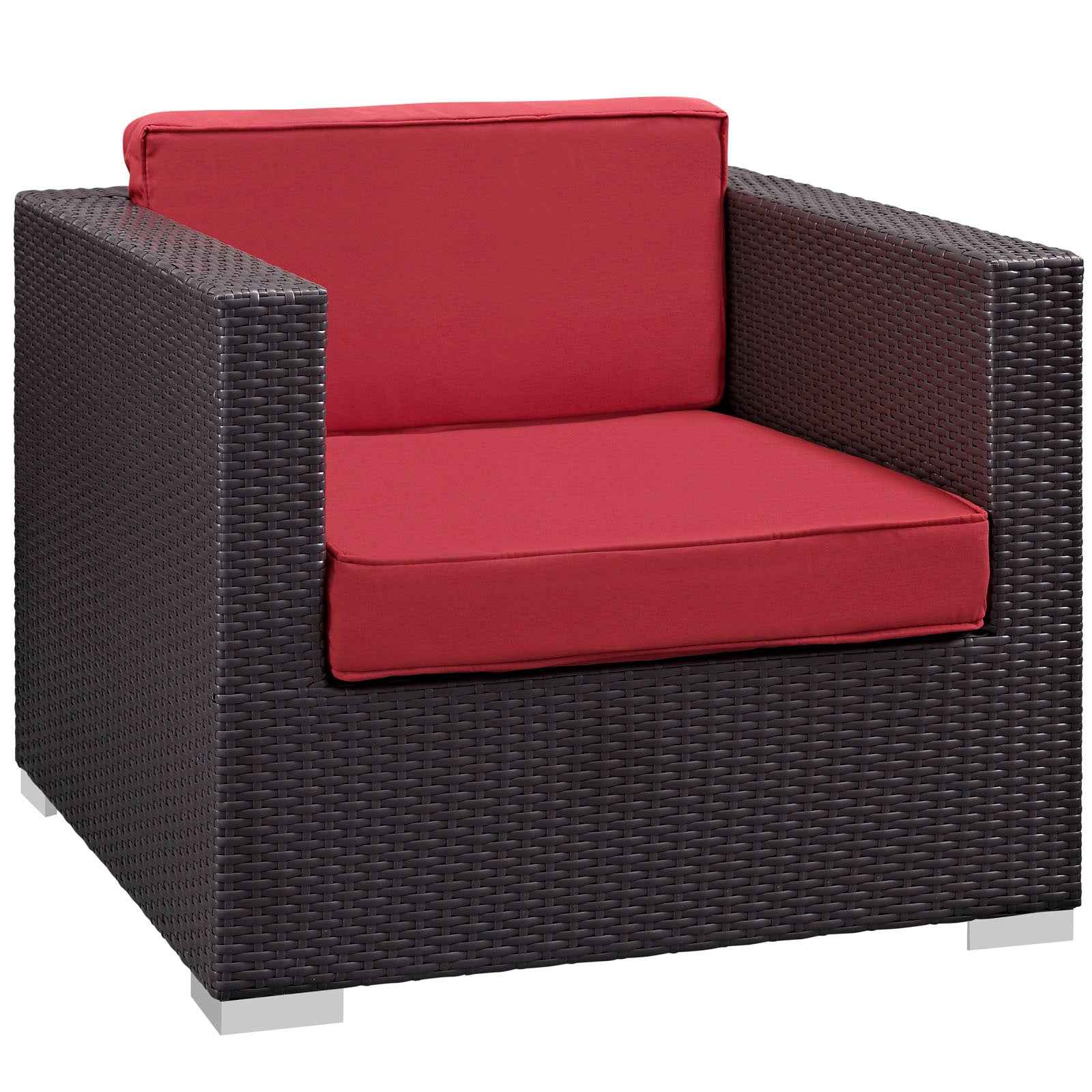 Modway Convene Outdoor Sectional Set - 5-Piece Patio Furniture for Ultimate Comfort - The Vitality Estate