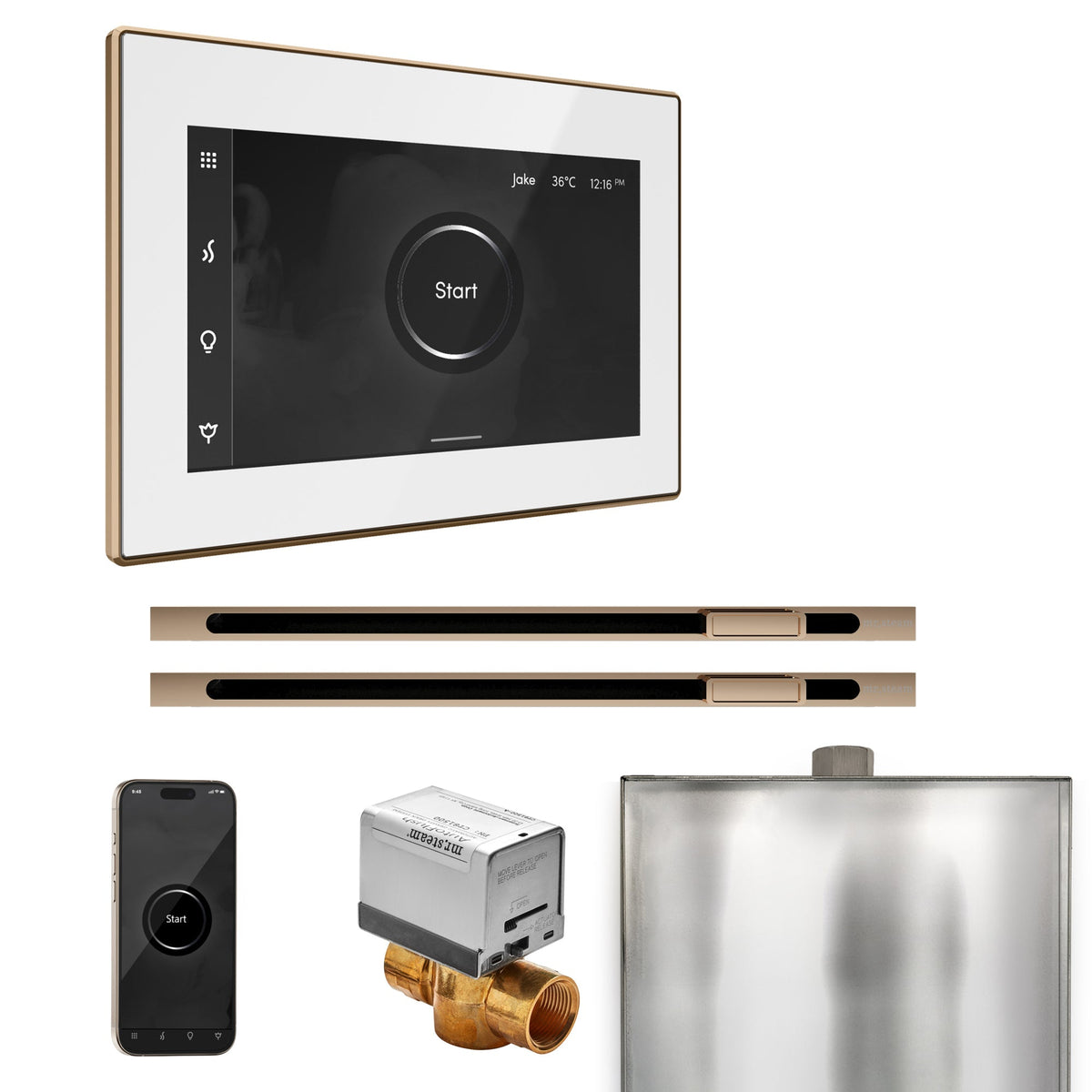 Mr. Steam XButler Max Steam Shower Control Package with iSteamX Control and Linear Steamhead - The Vitality Estate