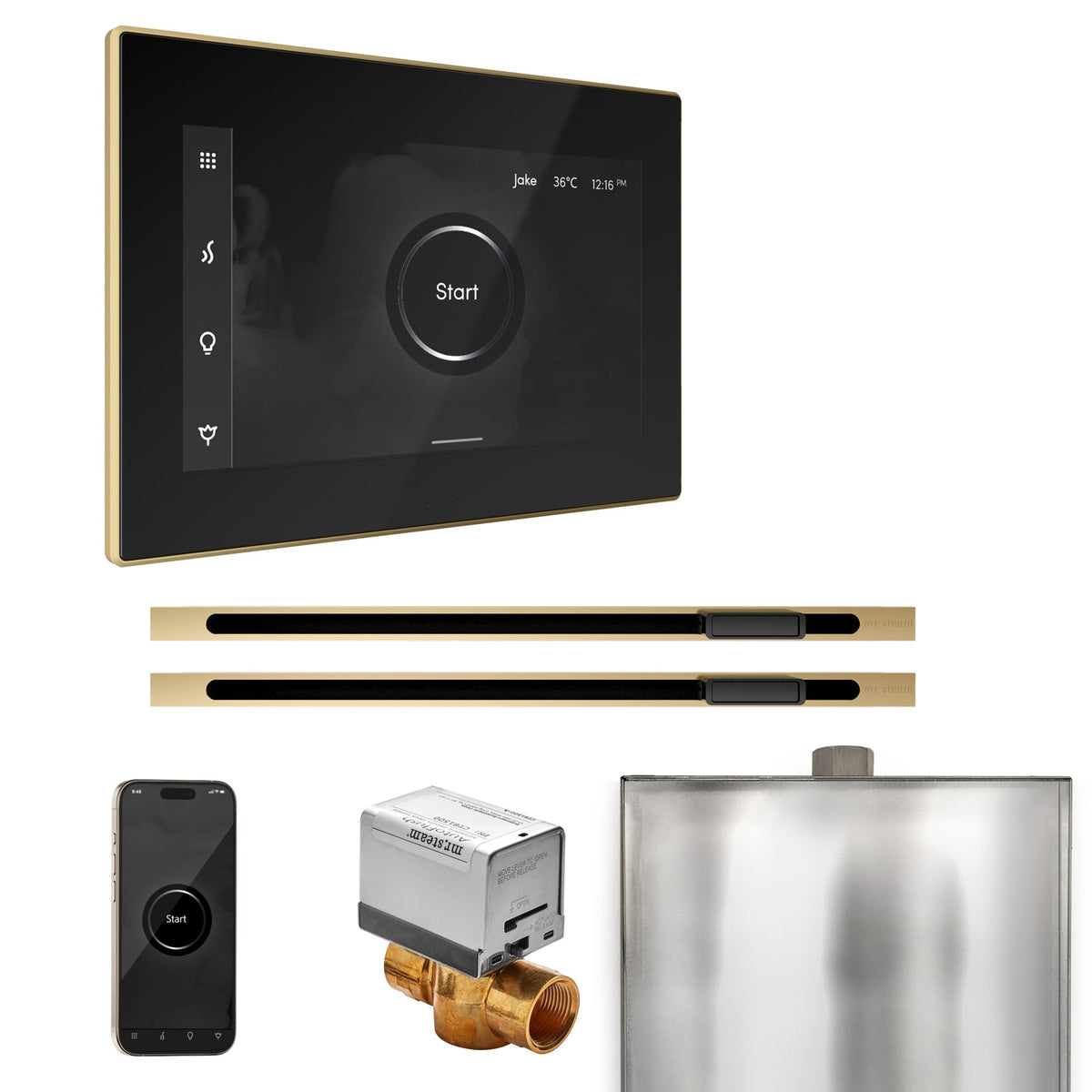 Mr. Steam XButler Max Steam Shower Control Package with iSteamX Control and Linear Steamhead - The Vitality Estate