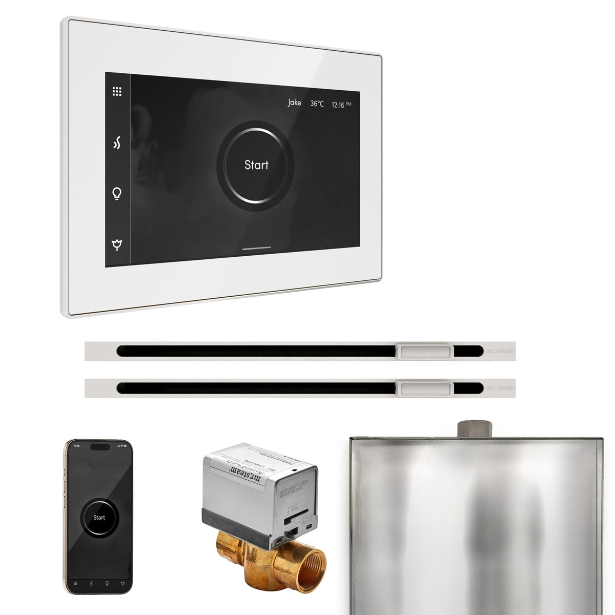 Mr. Steam XButler Max Steam Shower Control Package with iSteamX Control and Linear Steamhead - The Vitality Estate