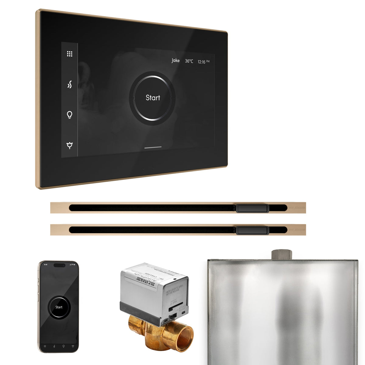 Mr. Steam XButler Max Steam Shower Control Package with iSteamX Control and Linear Steamhead - The Vitality Estate