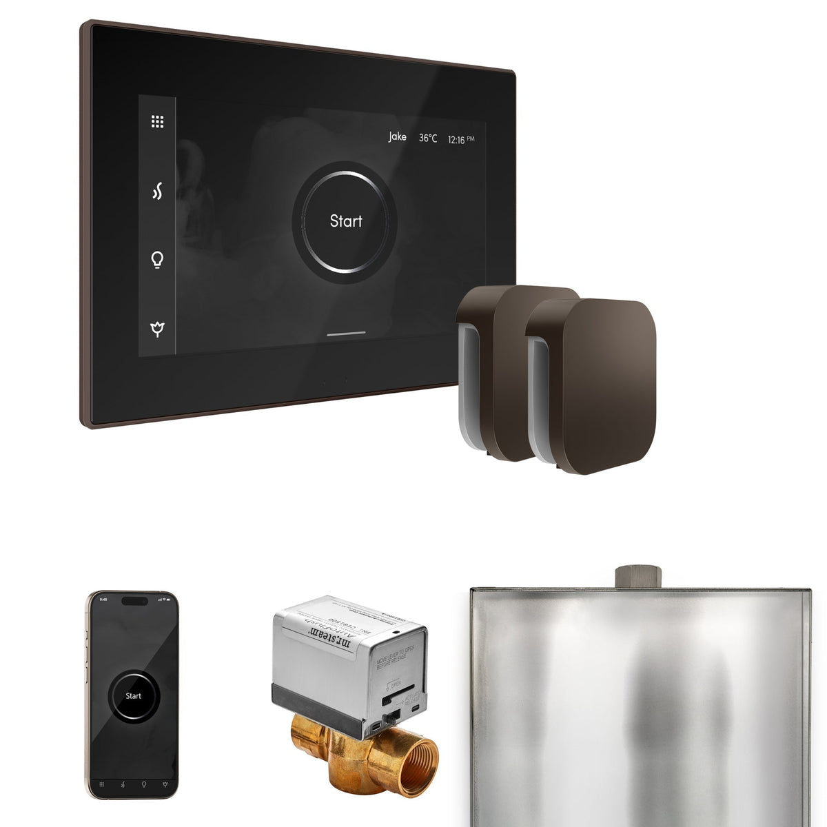 Mr. Steam XButler Max Steam Shower Control Package with iSteamX Control and Steamhead - The Vitality Estate