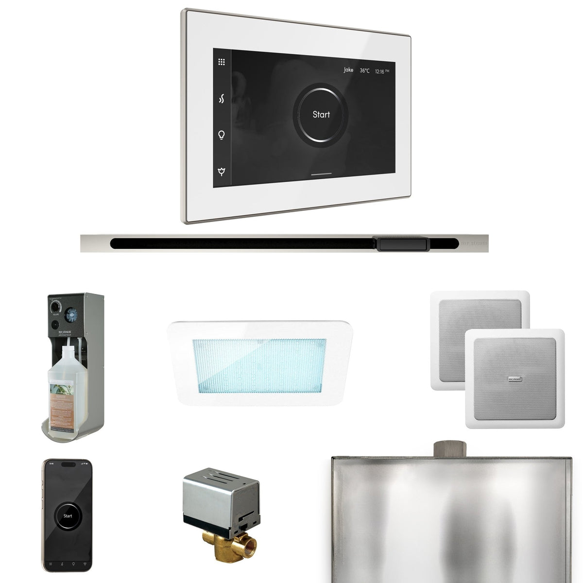 Mr. Steam XDream Steam Shower Control Package with iSteamX Control and Linear Steamhead - The Vitality Estate