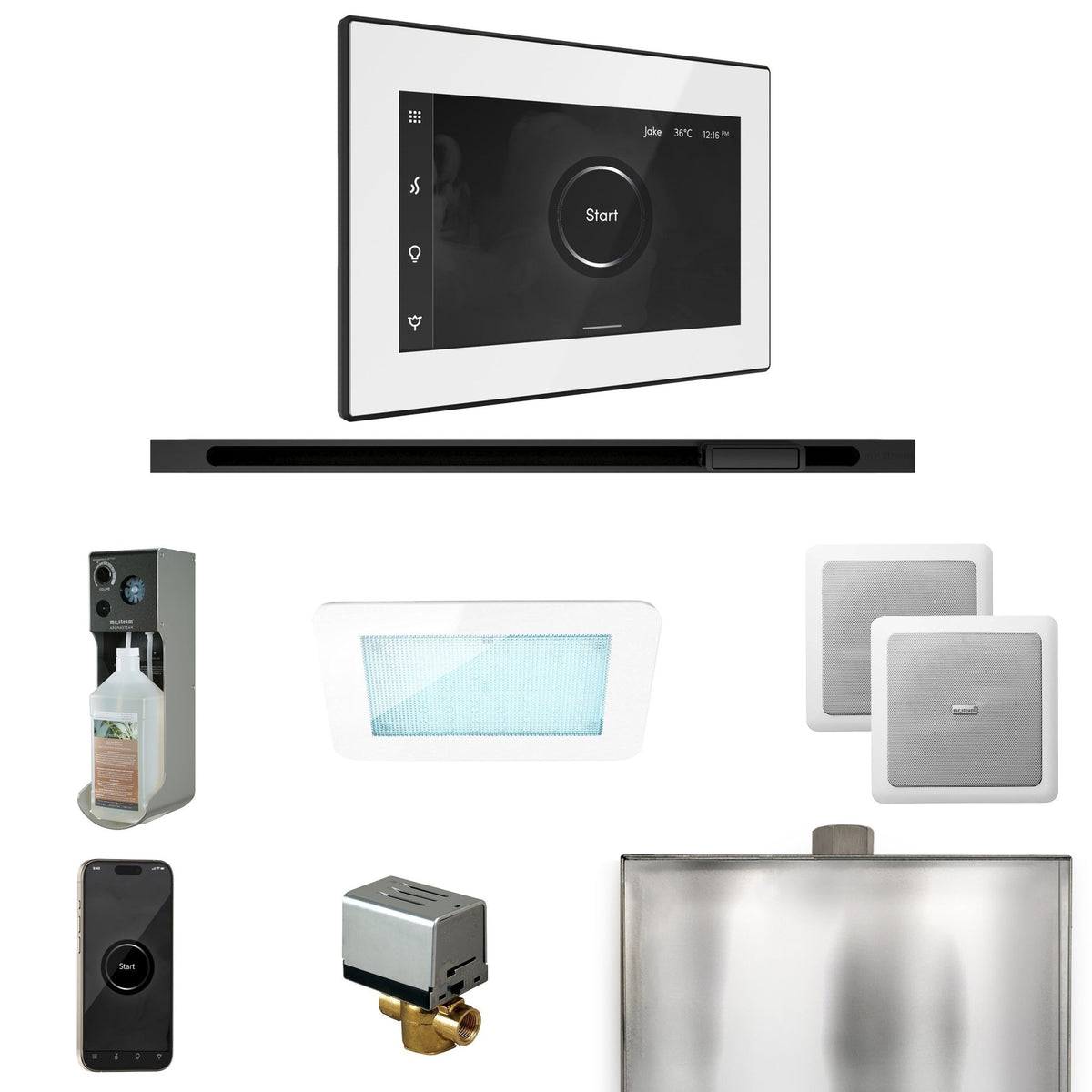 Mr. Steam XDream Steam Shower Control Package with iSteamX Control and Linear Steamhead - The Vitality Estate