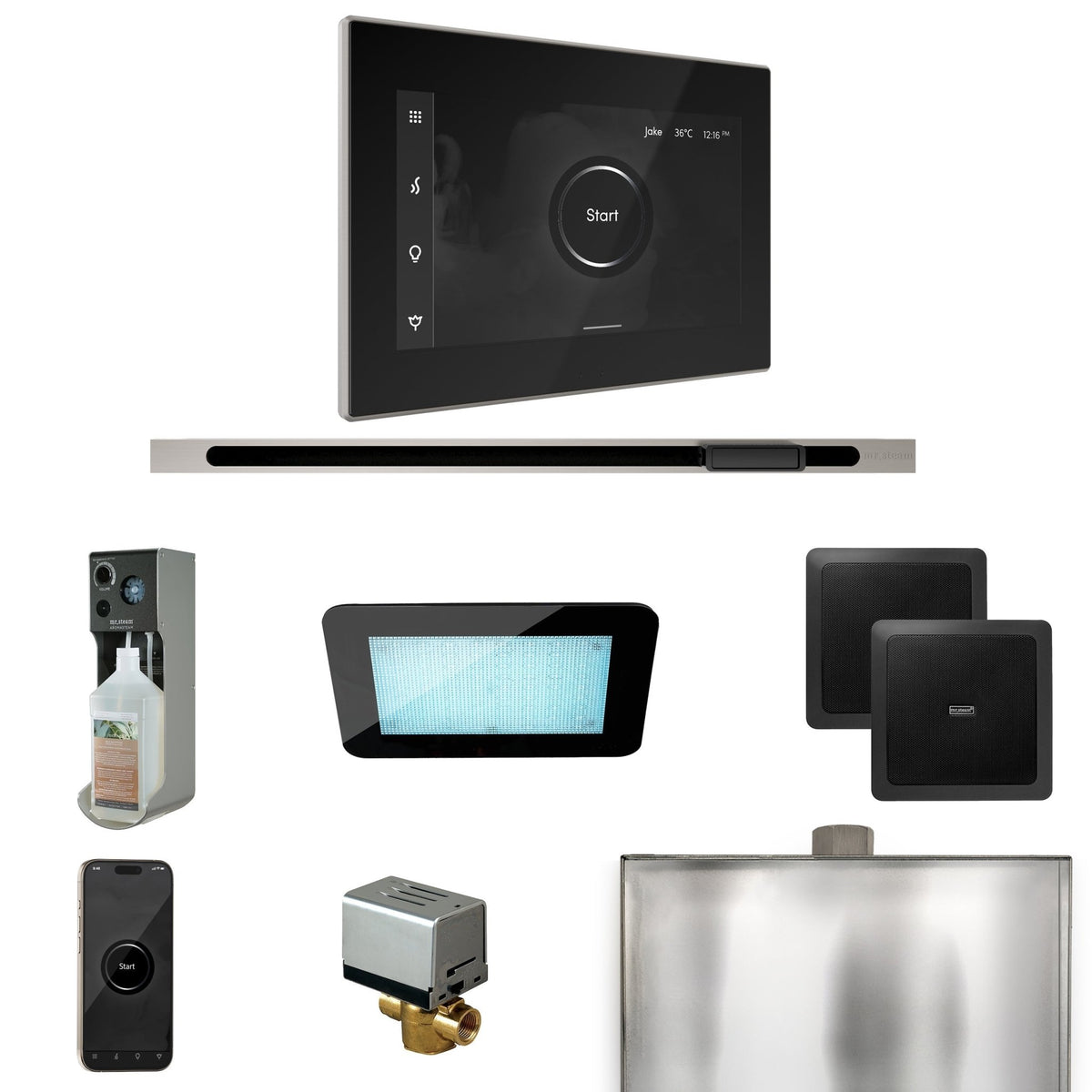 Mr. Steam XDream Steam Shower Control Package with iSteamX Control and Linear Steamhead - The Vitality Estate