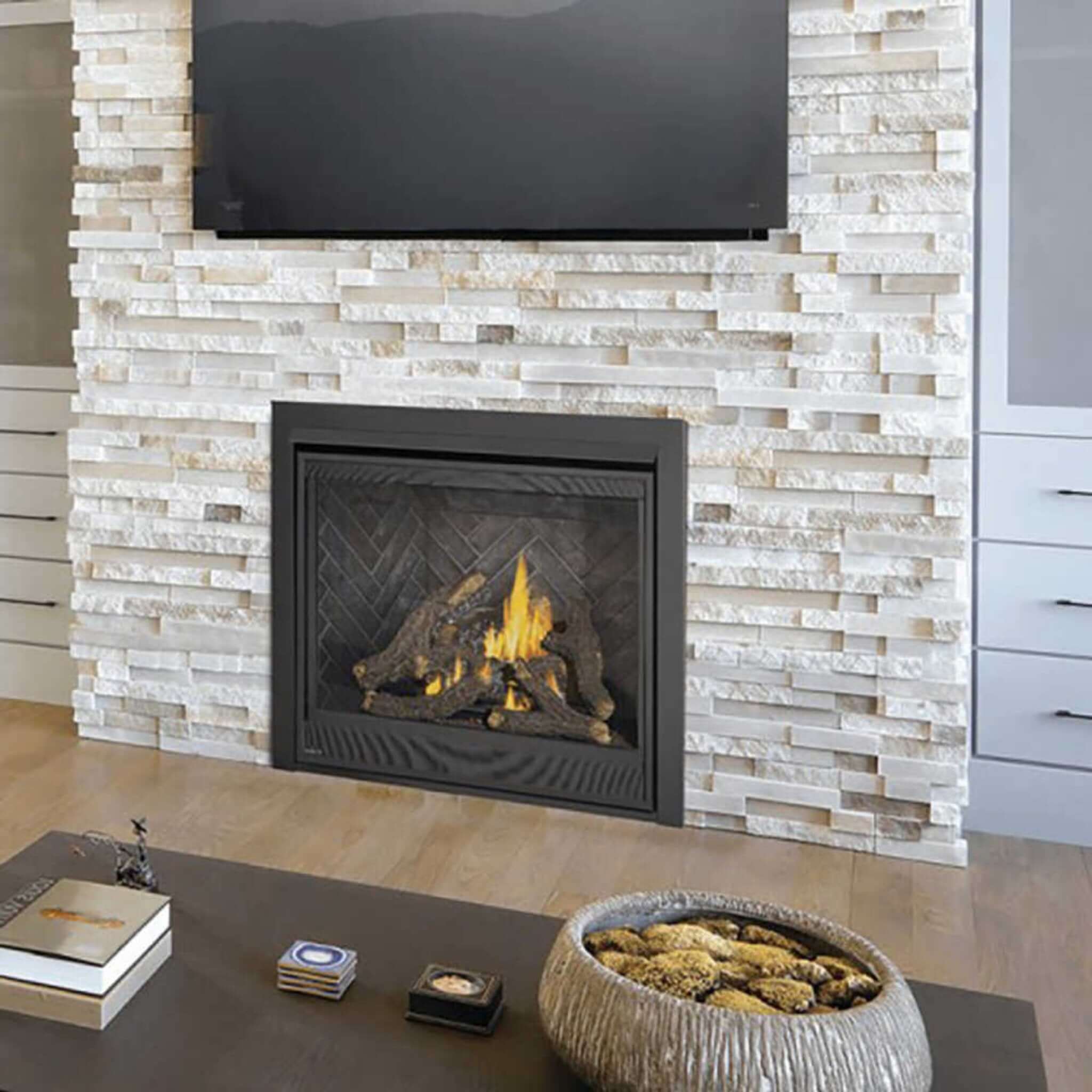 Napoleon Ascent Deep 42-Inch Direct Vent Electronic Ignition Natural Gas Fireplace [D42NTRE] (SAK42391) - The Vitality Estate