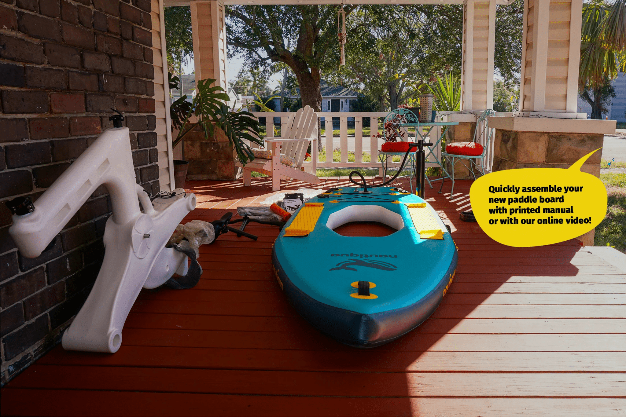 Nautiqua | BELIZE | Premium Paddleboard Water Bike - The Vitality Estate