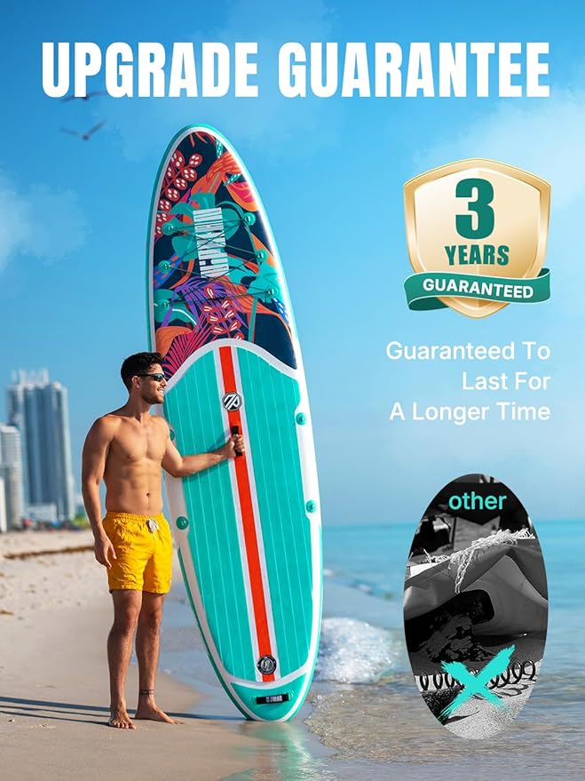 Niphean Inflatable Stand Up Paddle Board with SUP Accessories, Anti-Slip EVA Deck, 10’6’’ Inflatable Paddle Boards for Adults & Youth of All Skill Levels - The Vitality Estate