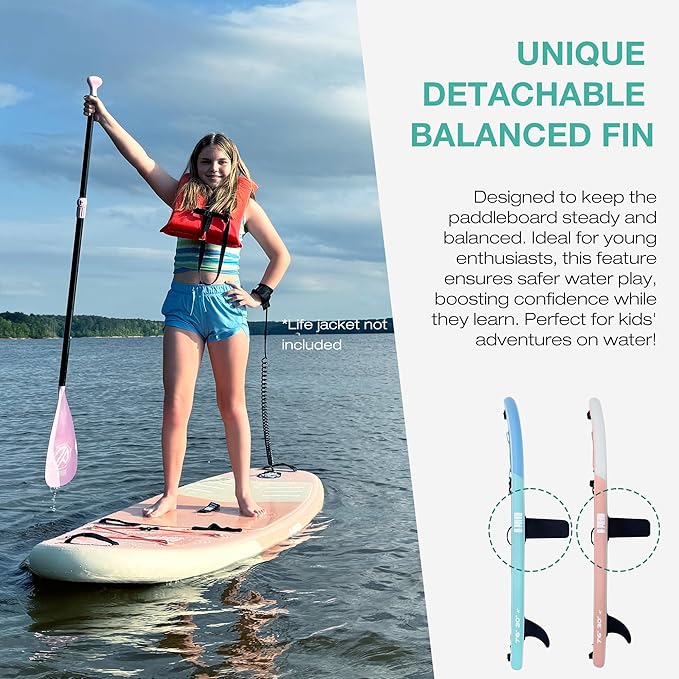 Niphean Inflatable Stand Up Paddle Board with SUP Accessories, Anti-Slip EVA Deck, 10’6’’ Inflatable Paddle Boards for Adults & Youth of All Skill Levels - The Vitality Estate