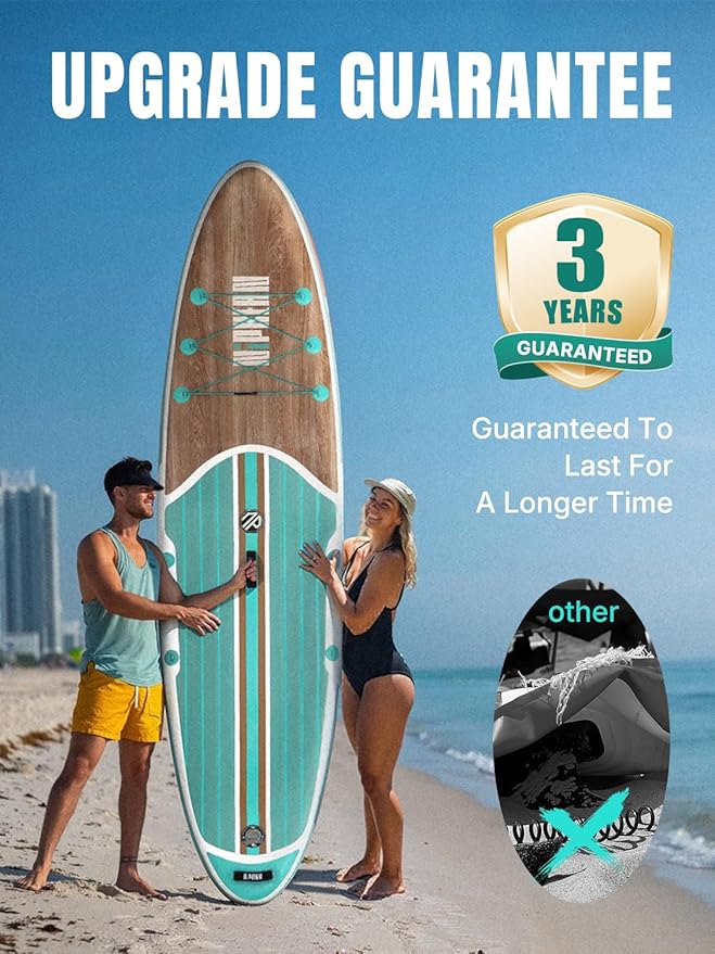 Niphean Inflatable Stand Up Paddle Board with SUP Accessories, Anti-Slip EVA Deck, 10’6’’ Inflatable Paddle Boards for Adults & Youth of All Skill Levels - The Vitality Estate