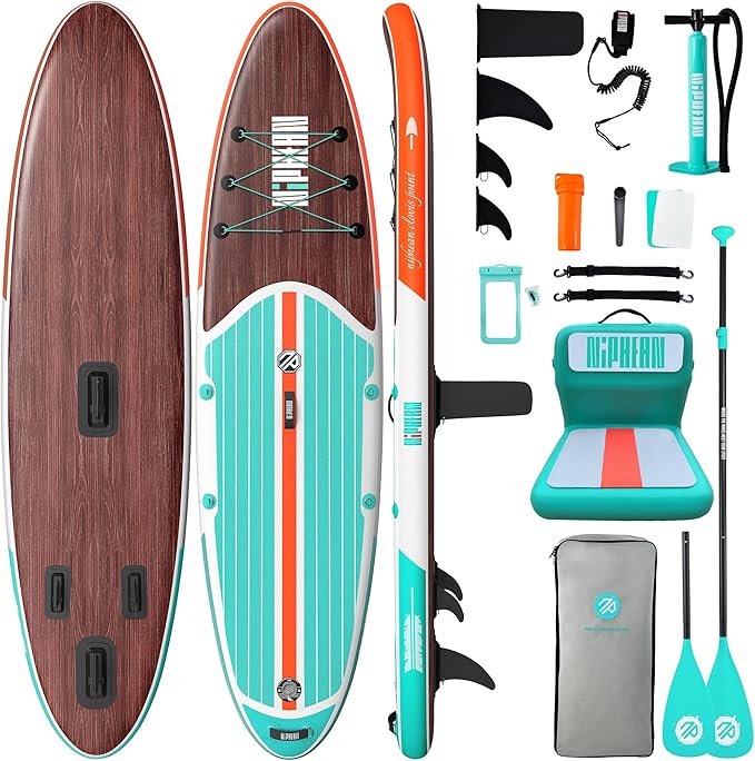 Niphean Inflatable Stand Up Paddle Board with SUP Accessories, Anti-Slip EVA Deck, 10’6’’ Inflatable Paddle Boards for Adults & Youth of All Skill Levels - The Vitality Estate