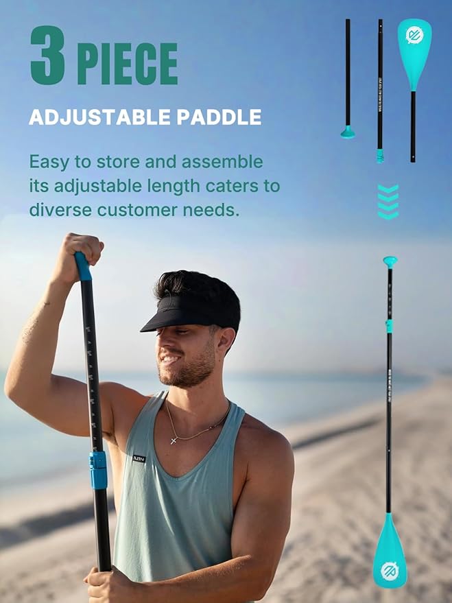 Niphean Inflatable Stand Up Paddle Board with SUP Accessories, Anti-Slip EVA Deck, 10’6’’ Inflatable Paddle Boards for Adults & Youth of All Skill Levels - The Vitality Estate