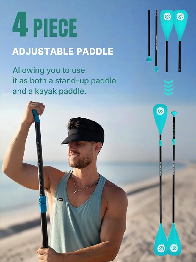 Niphean Inflatable Stand Up Paddle Board with SUP Accessories, Anti-Slip EVA Deck, 10’6’’ Inflatable Paddle Boards for Adults & Youth of All Skill Levels - The Vitality Estate
